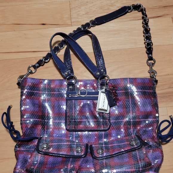 Coach poppy tartan handbag - Picture 8 of 8